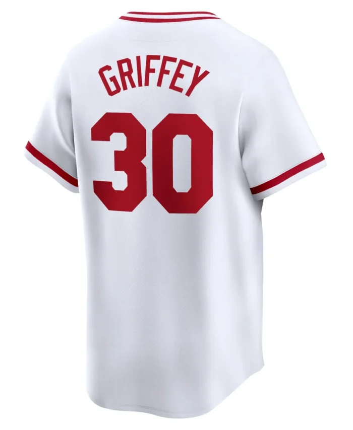 Ken Griffey Cincinnati Reds Throwback Cooperstown Limited Jersey - White