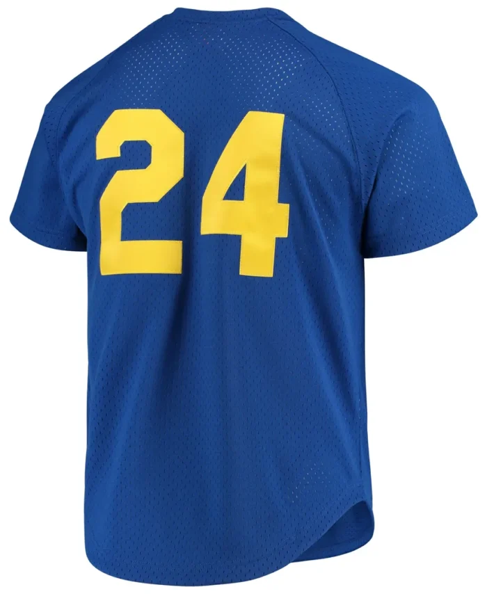Ken Griffey Jr. Seattle Mariners Mitchell Ness Cooperstown Mesh Batting Practice Jersey- Royal