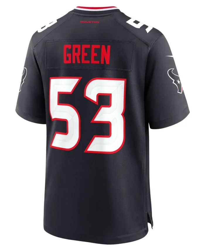 Kendrick Green Houston Texans Team Game Jersey -  Navy