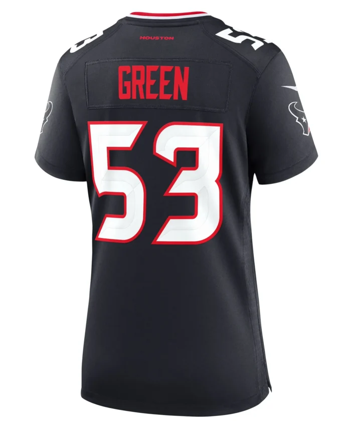 Kendrick Green Houston Texans Women's Team Game Jersey -  Navy