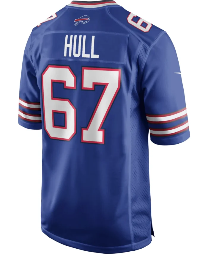 Kent Hull Buffalo Bills Game Retired Player Jersey - Royal