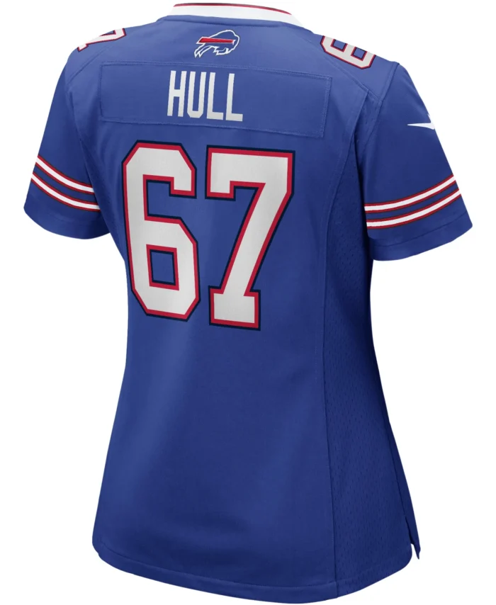 Kent Hull Buffalo Bills Women's Game Retired Player Jersey - Royal