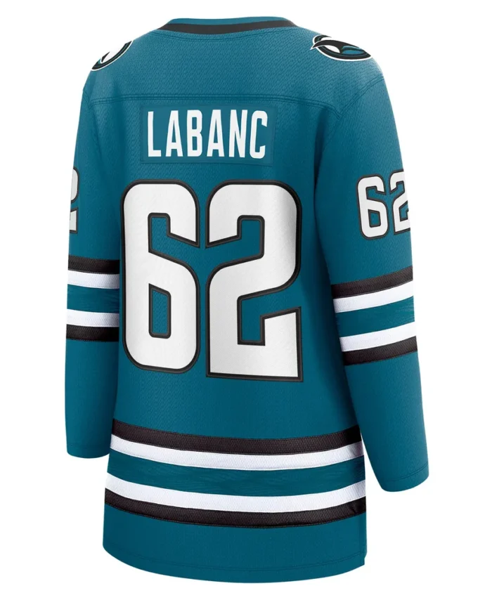 Kevin Labanc San Jose Sharks Fanatics Women Home Breakaway Player Jersey - Teal