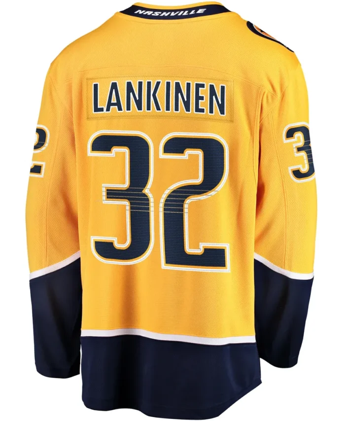 Kevin Lankinen Nashville Predators Fanatics Home Breakaway Player Jersey - Gold