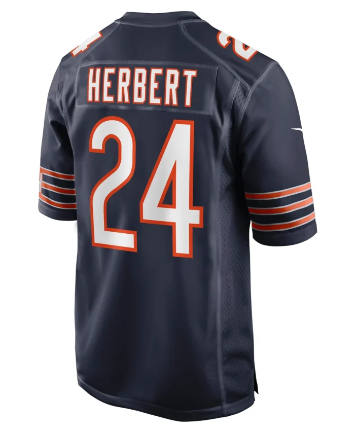 Khalil Herbert Chicago Bears Game Jersey - Navy