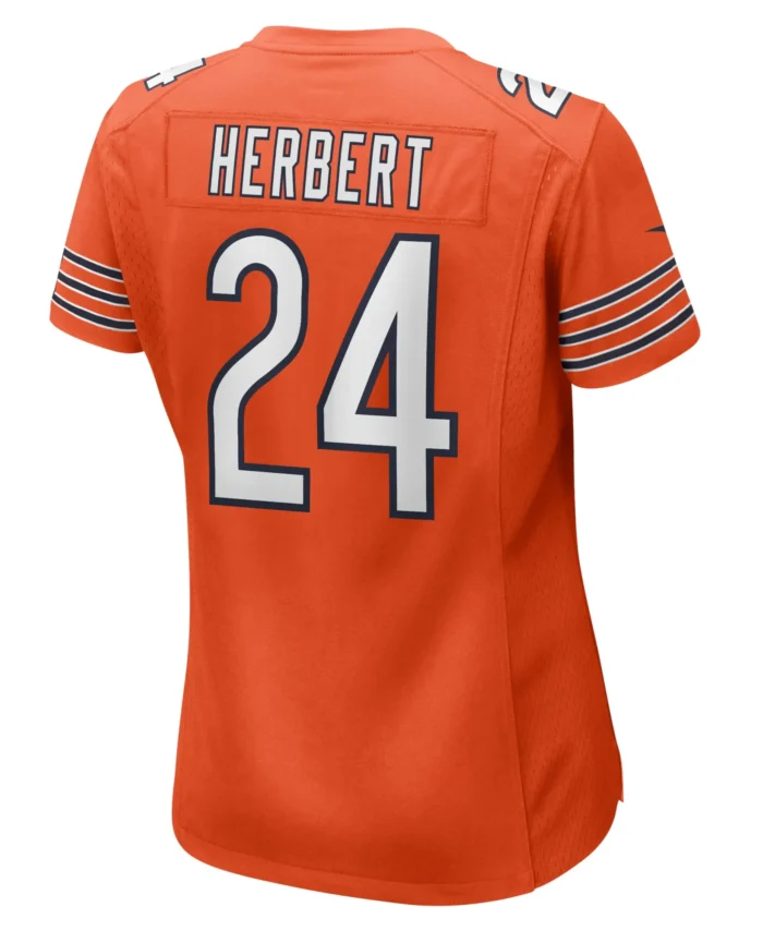 Khalil Herbert Chicago Bears Women's Alternate Game Player Jersey - Orange