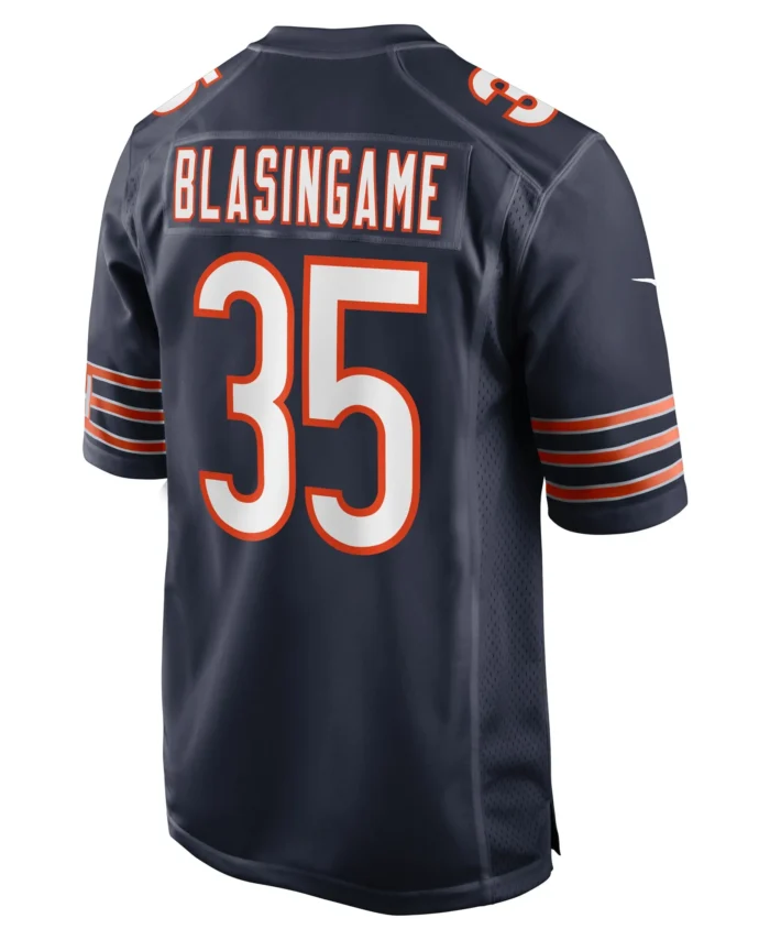 Khari Blasingame Chicago Bears Game Player Jersey - Navy