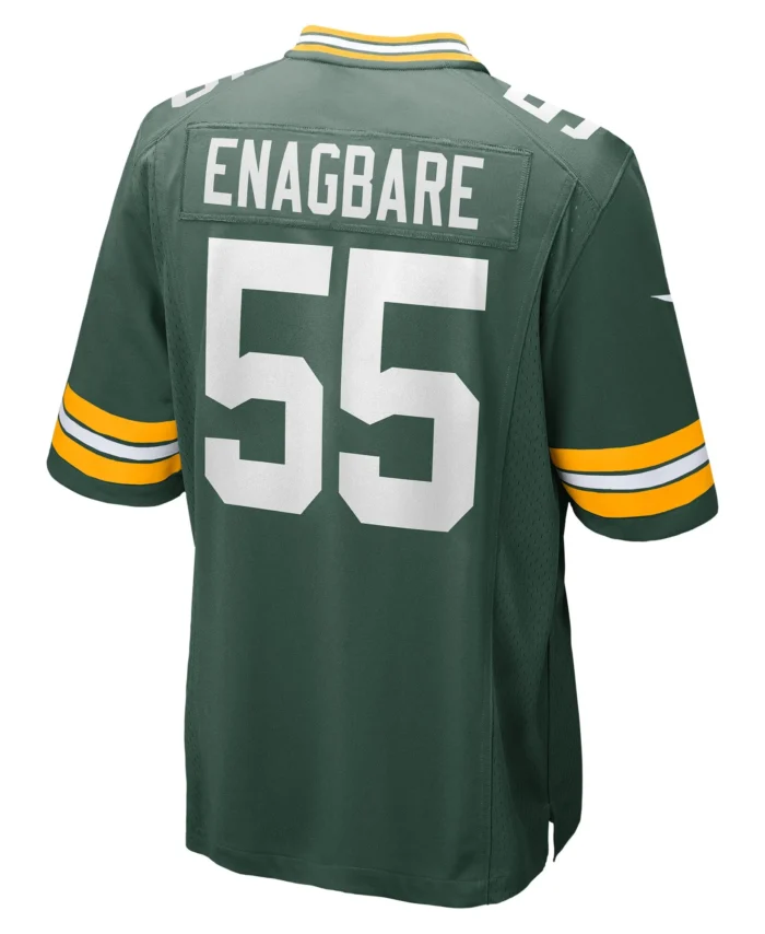 Kingsley Enagbare Green Bay Packers Game Player Jersey - Green