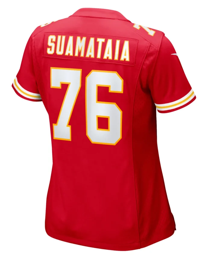 Kingsley Suamataia Kansas City Chiefs Women's  Game Jersey -  Red