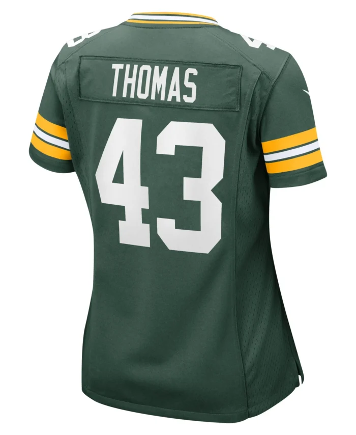 Kiondre Thomas Green Bay Packers Women's Game Player Jersey - Green
