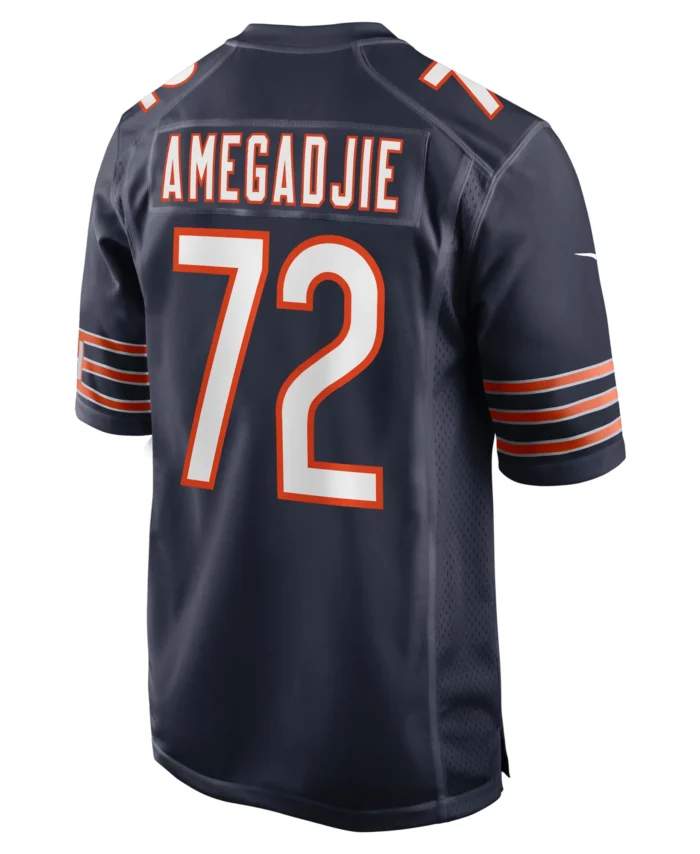 Kiran Amegadjie Chicago Bears  Game Jersey -  Navy