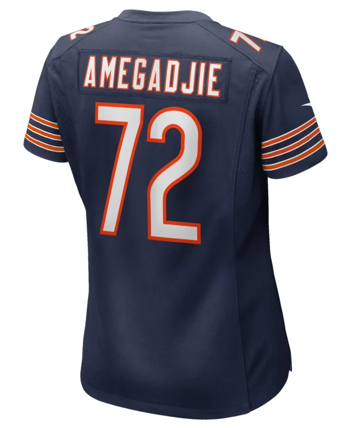Kiran Amegadjie Chicago Bears Women's  Game Jersey -  Navy