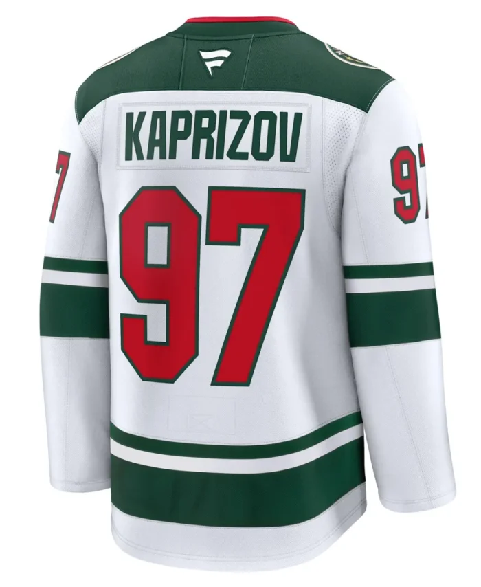 Kirill Kaprizov Minnesota Wild Fanatics Away Premium Jersey - White