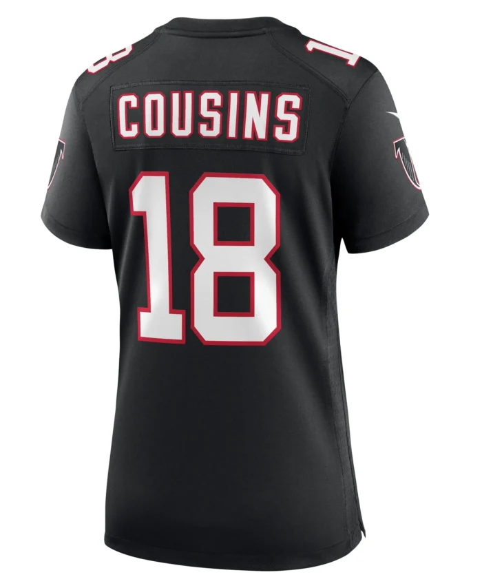Kirk Cousins Atlanta Falcons Women's Alternate Game Jersey -  Black