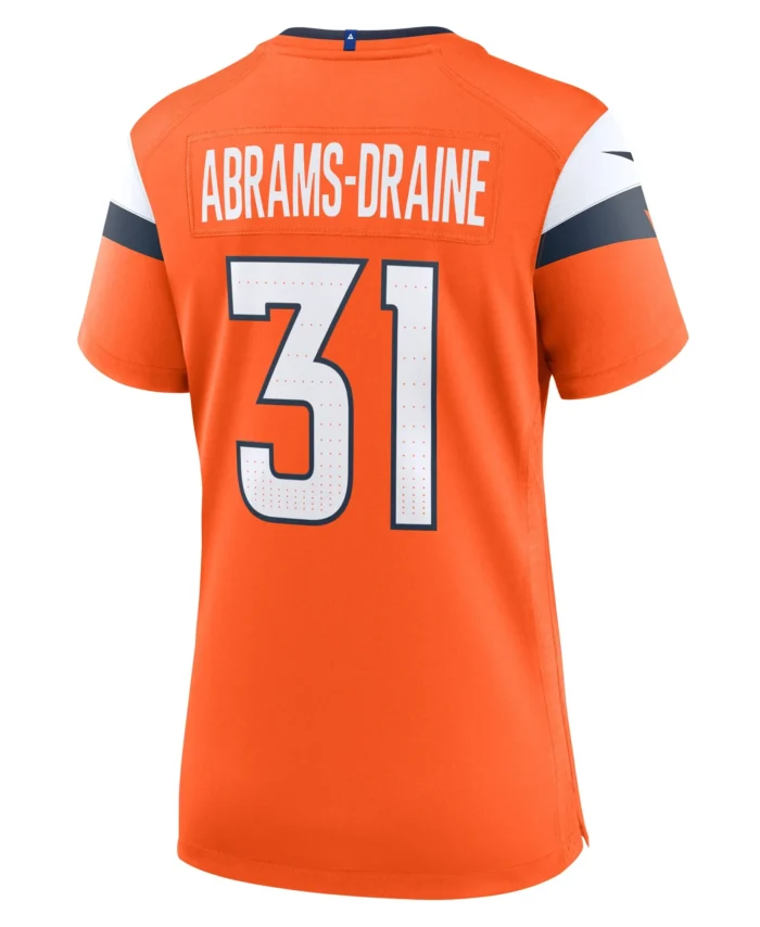 Kris Abrams-Draine Denver Broncos Women's Team Game Jersey -  Orange