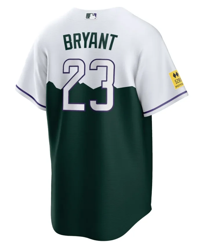 Kris Bryant Colorado Rockies City Connect Replica Player Jersey - White/Forest Green