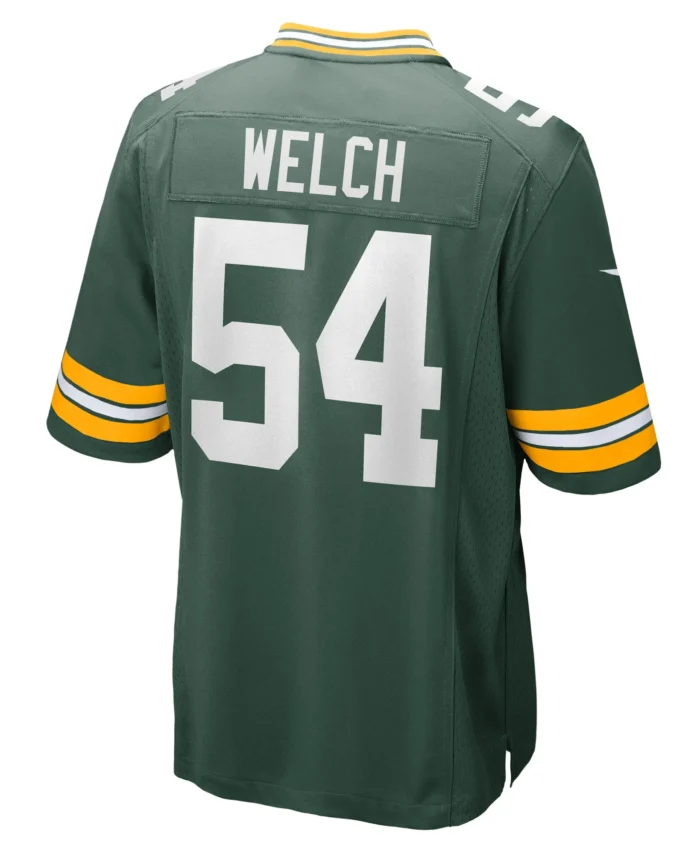 Kristian Welch Green Bay Packers Team Game Jersey -  Green