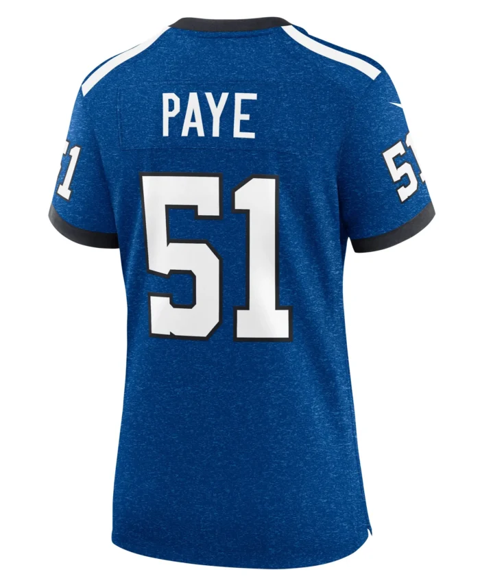 Kwity Paye Indianapolis Colts Women's Indiana Nights Alternate Game Jersey - Royal