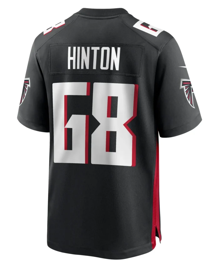 Kyle Hinton Atlanta Falcons Team Game Jersey -  Black