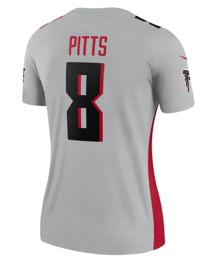 Kyle Pitts Atlanta Falcons Women's Inverted Legend Player Performance Top - Gray