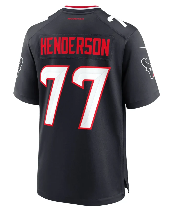 LaDarius Henderson Houston Texans Game Jersey -  Navy
