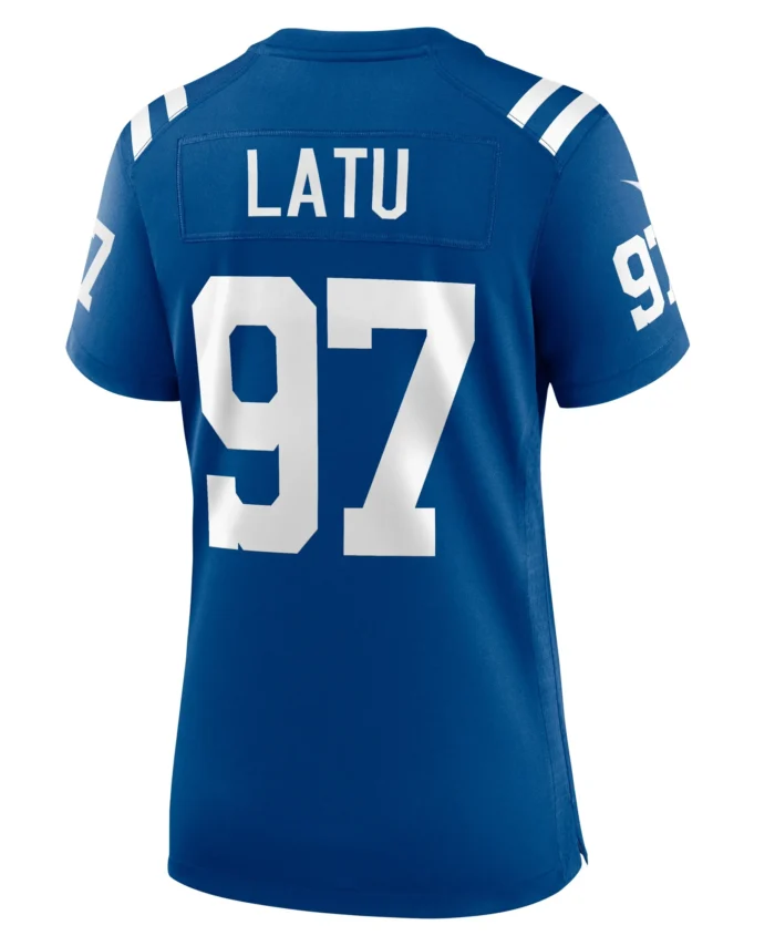 Laiatu Latu Indianapolis Colts Women's Game Jersey -  Royal