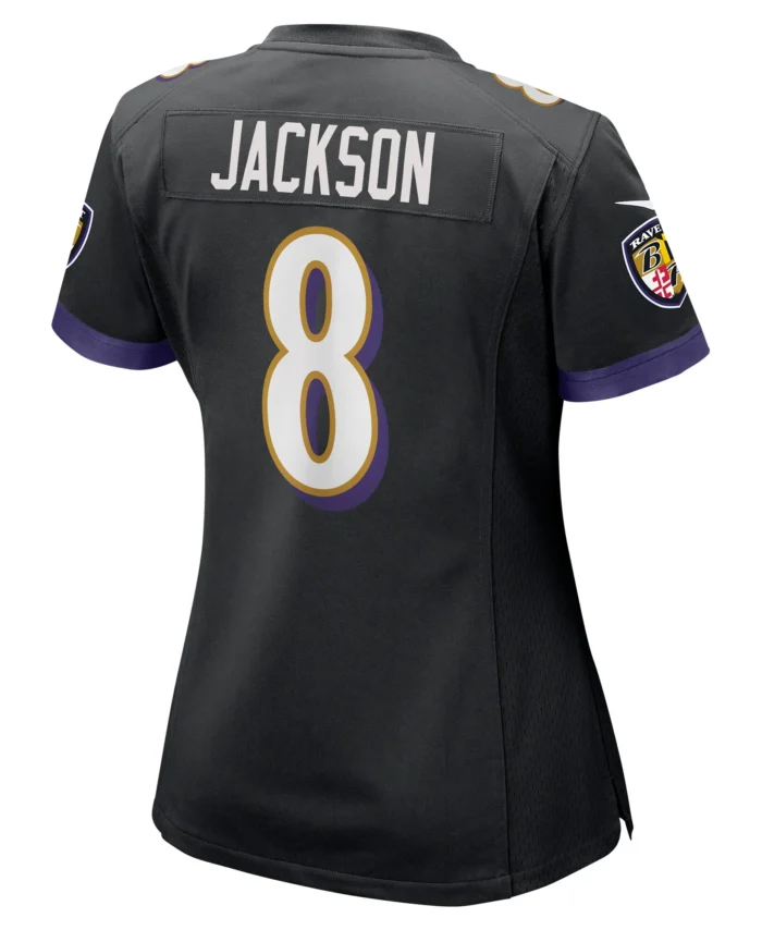 Lamar Jackson Baltimore Ravens Women's Alternate Game Jersey -  Black