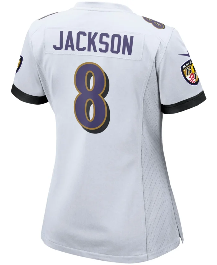 Lamar Jackson Baltimore Ravens Women's Game Jersey - White