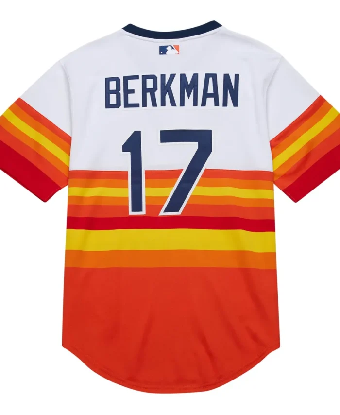 Lance Berkman Houston Astros Mitchell Ness 2004 Cooperstown Collection Authentic Throwback Jersey - White