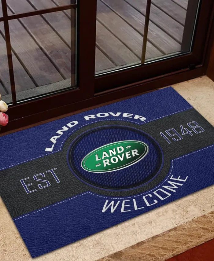 Rugged Terrain Auto Brand Doormat, All Over Print Doormat For Car Lovers CAR169 - Blue