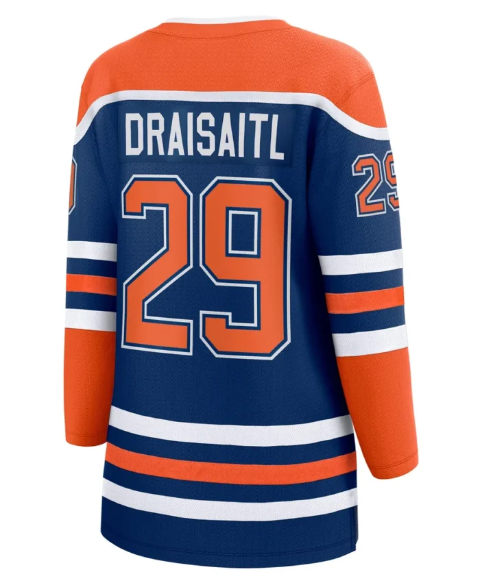Leon Draisaitl Edmonton Oilers Fanatics Women Home Breakaway Player Jersey - Royal