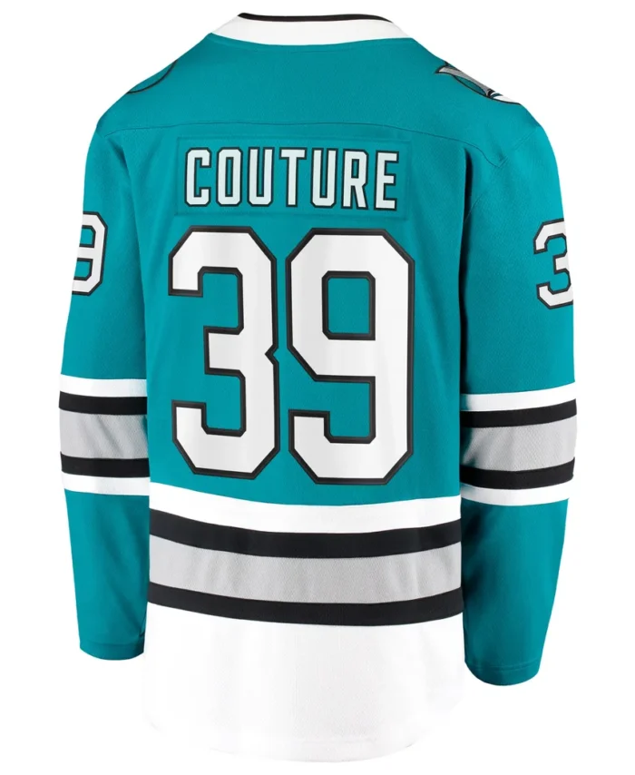 Logan Couture San Jose Sharks Fanatics 30th Anniversary Premier Breakaway Player Jersey - Teal