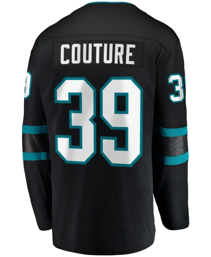 Logan Couture San Jose Sharks Fanatics Alternate Premier Breakaway Player Captain Jersey - Black