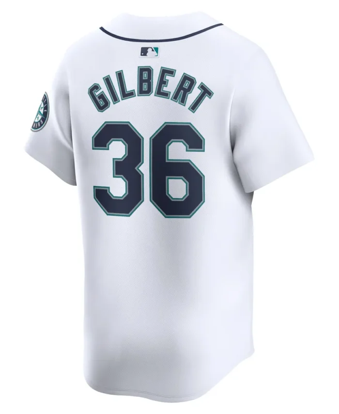 Logan Gilbert Seattle Mariners Home Limited Player Jersey- White