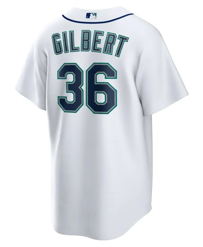 Logan Gilbert Seattle Mariners Home Replica Jersey- White