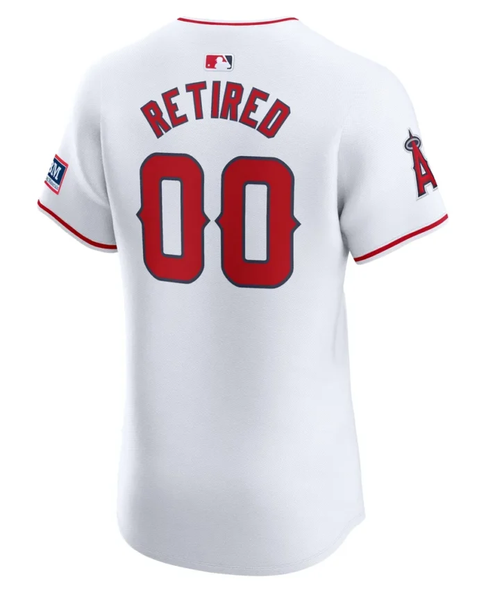 Los Angeles Angels Home Elite Pick-A-Player Retired Roster Patch Jersey - White