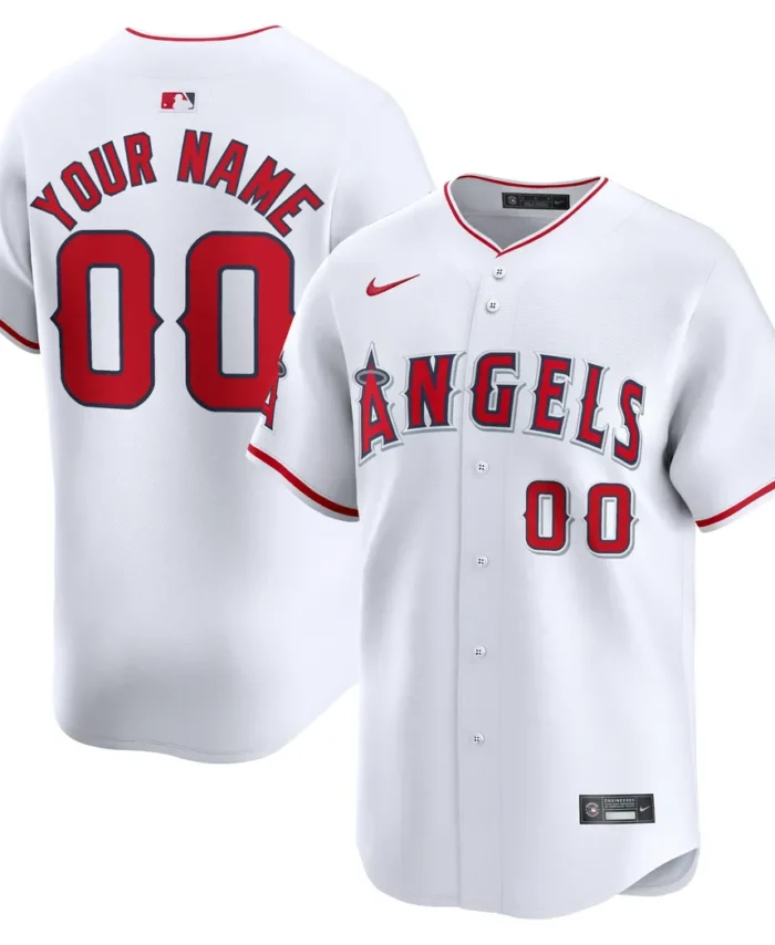 Los Angeles Angels Home Limited Custom Jersey - White