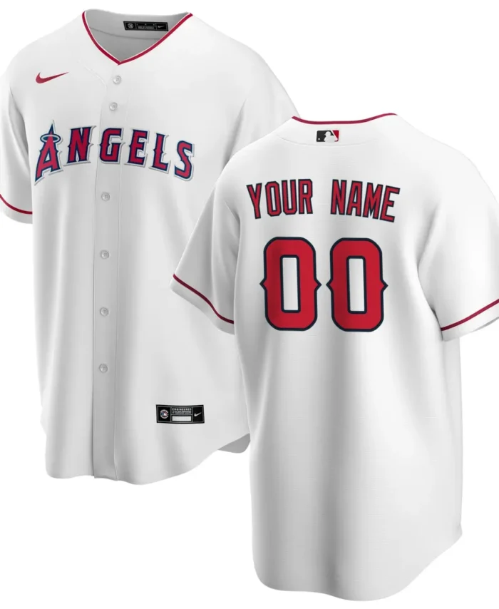 Los Angeles Angels Home Replica Custom Jersey - White