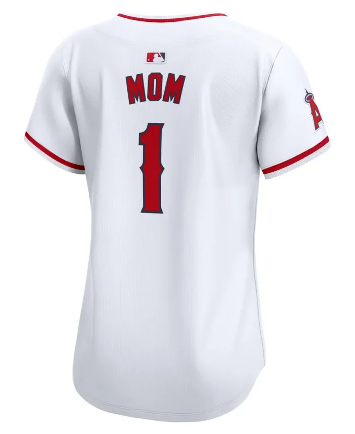 Los Angeles Angels Women Mom Home Limited Jersey - White