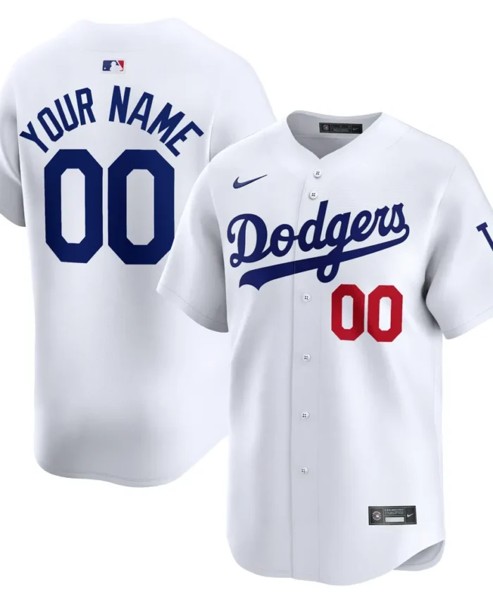 Los Angeles Dodgers Home Limited Custom Jersey - White