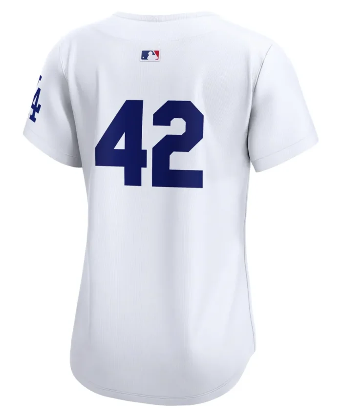 Los Angeles Dodgers Women 2024 Jackie Robinson Day Home Limited Jersey- White