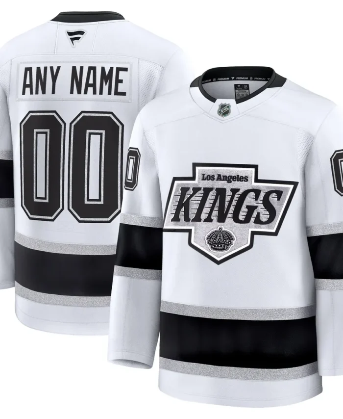 Los Angeles Kings Fanatics Away Premium Custom Jersey - White