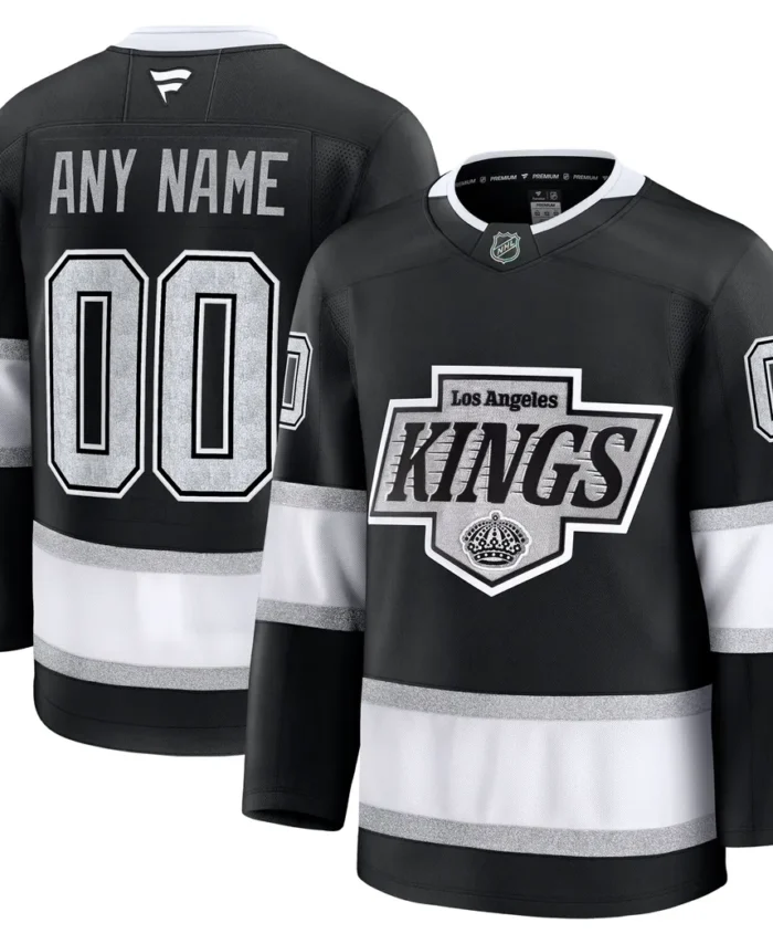 Los Angeles Kings Fanatics Home Premium Custom Jersey - Black