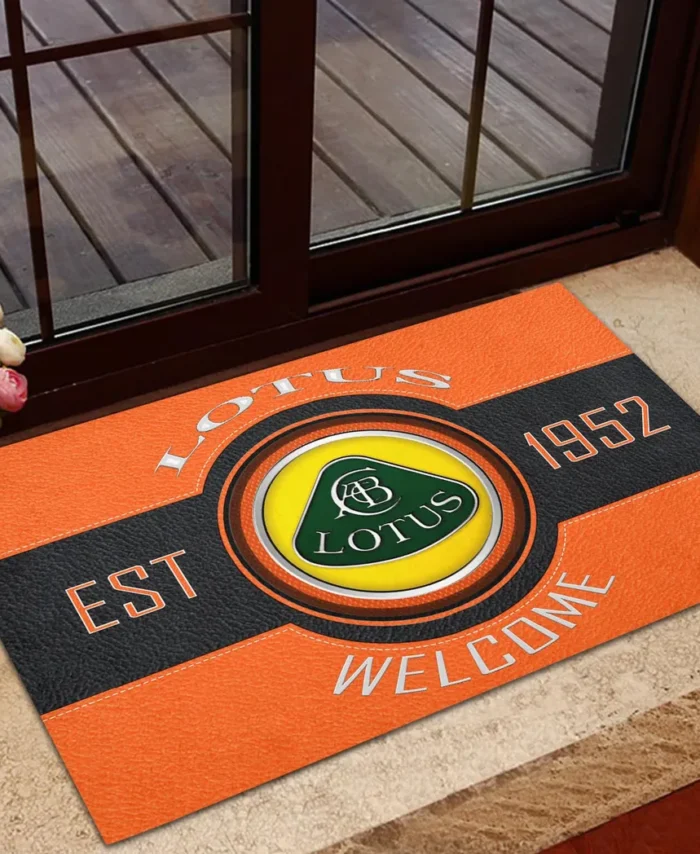 Racing-Inspired Car Doormat, All Over Print Doormat For Car Lovers CAR169 - Orange