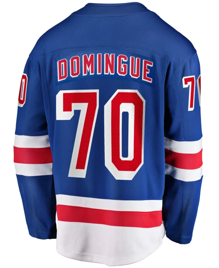Louis Domingue New York Rangers Fanatics Home Breakaway Jersey - Blue