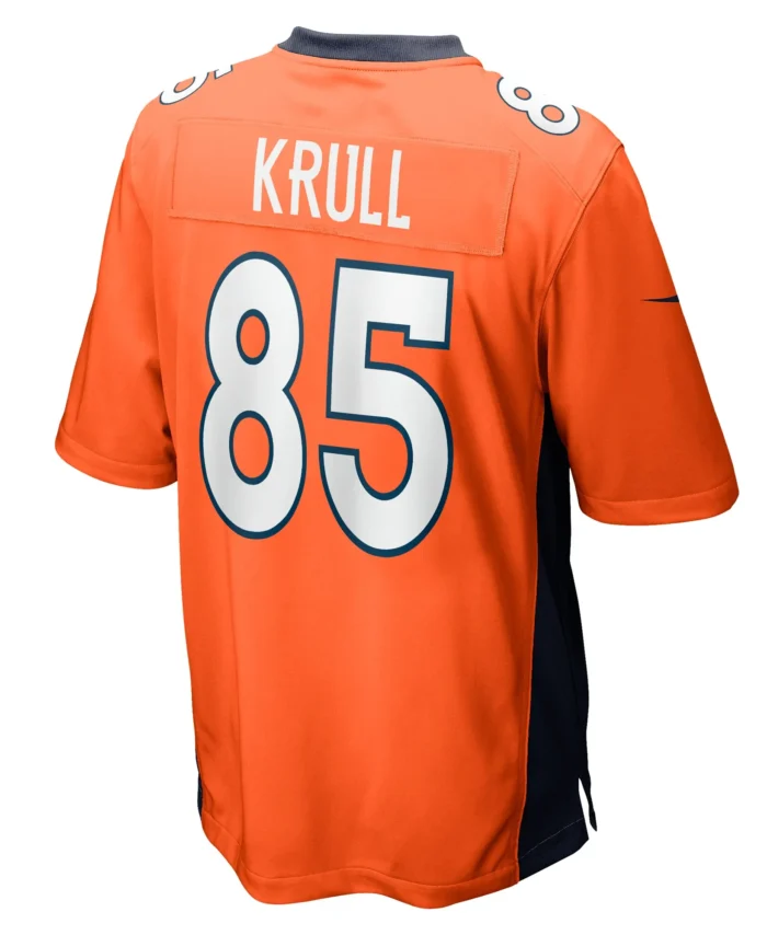 Lucas Krull Denver Broncos Team Game Jersey -  Orange