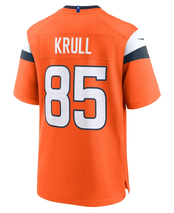 Lucas Krull Denver Broncos Team Game Jersey -  Orange