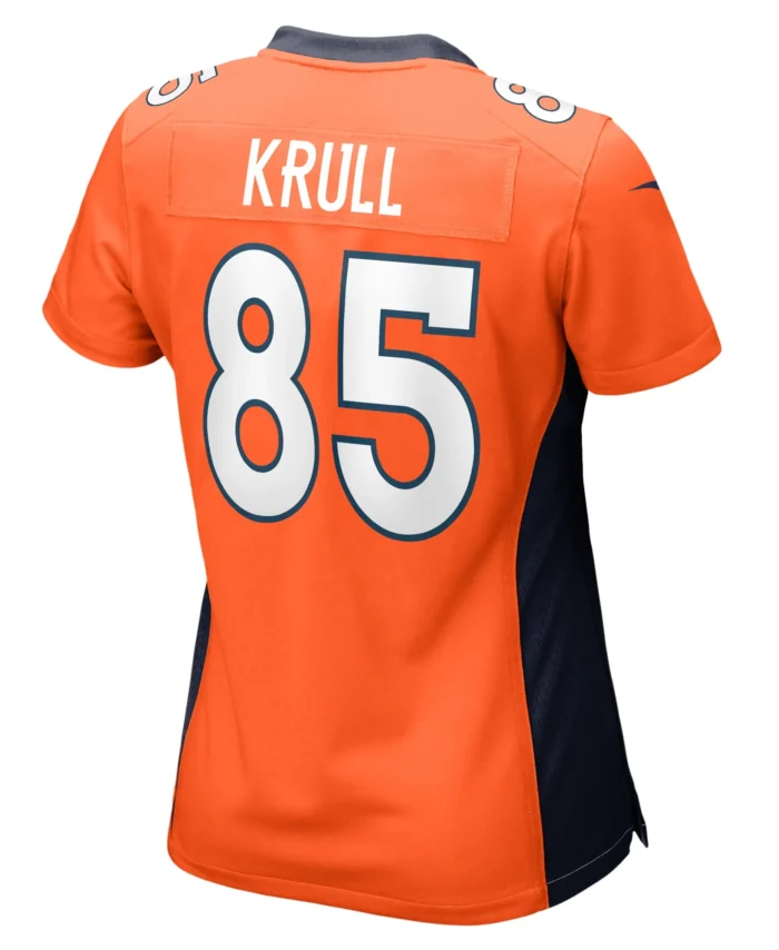 Lucas Krull Denver Broncos Women's Team Game Jersey -  Orange