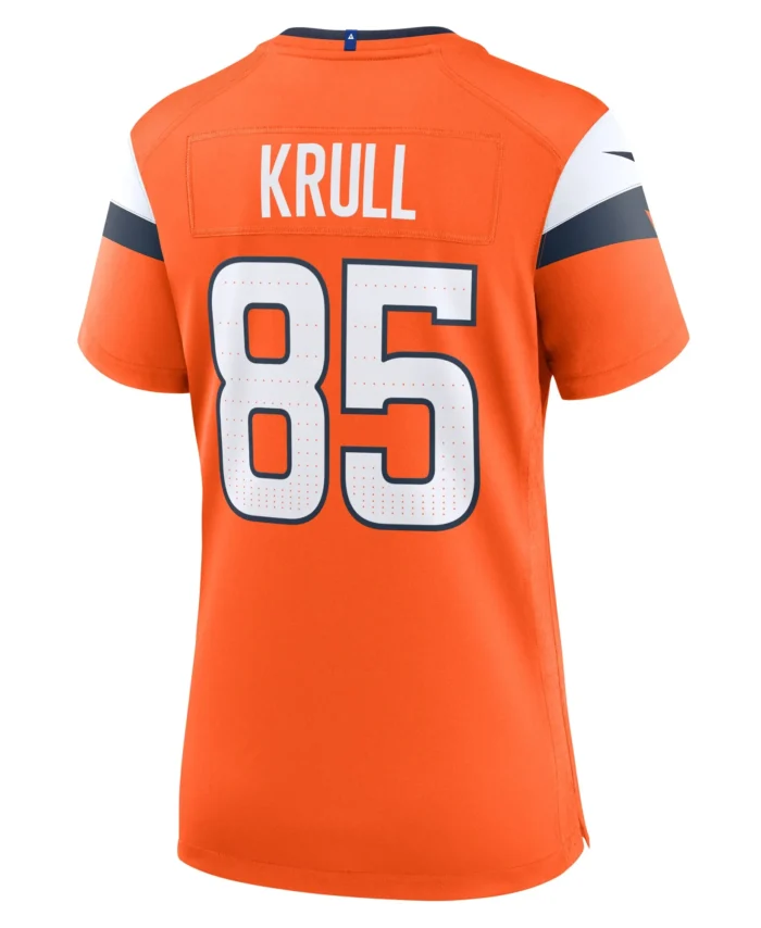 Lucas Krull Denver Broncos Women's Team Game Jersey -  Orange