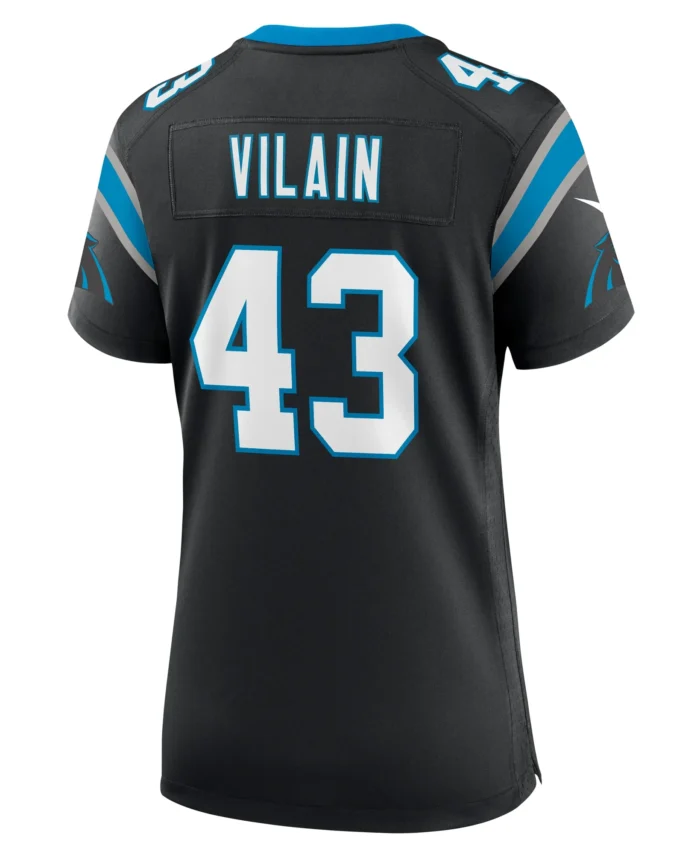 Luiji Vilain Carolina Panthers Women's  Game Jersey -  Black